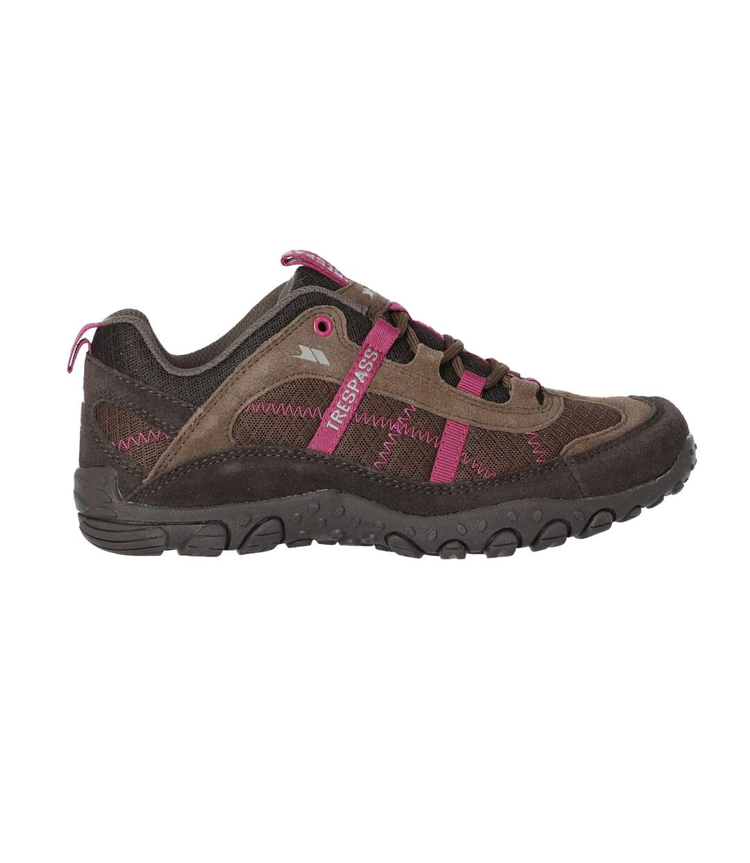 Chaussures de marche fell femme marron foncé/rose Trespass