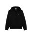 Mens Basic Pullover Hoodie Black Lacoste-2
