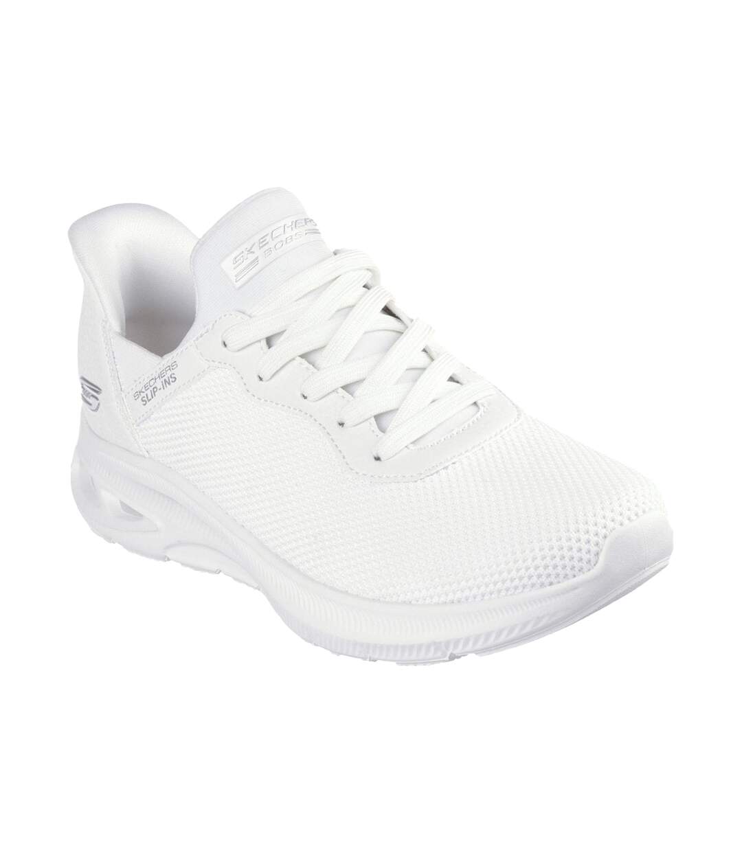 Womens/ladies Bobs Sport Unity Trainers Off White Skechers-1
