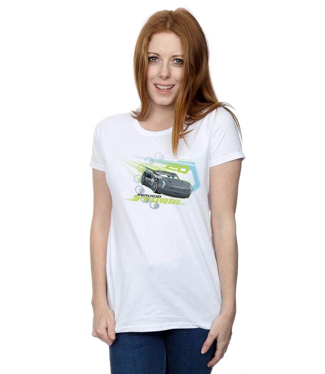 Disney - T-shirt CARS JACKSON STORM - Femme (Blanc) - UTBI13664-2