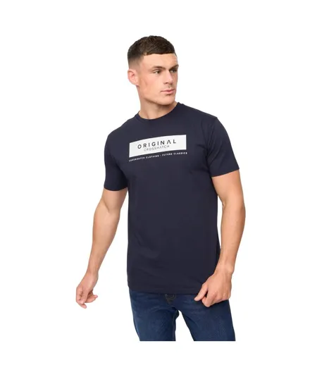 Mens Jamstate T-shirt Navy Crosshatch