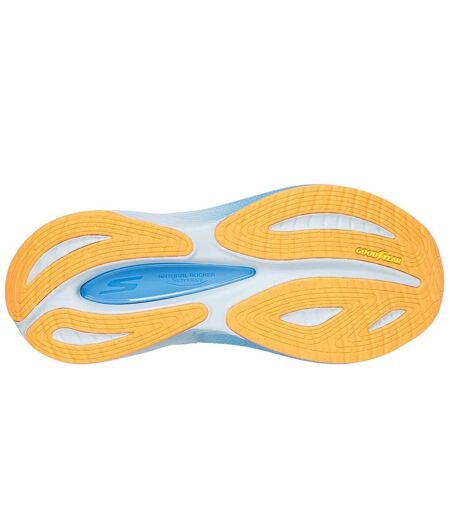 Womens/ladies Max Cushioning Propulsion Trainers White Orange Skechers