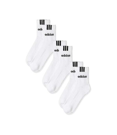 x3 Paires de Chaussettes Blanches Adidas 3s Lin - 40/42