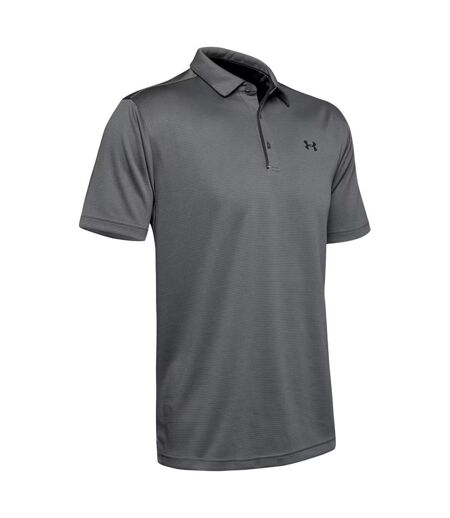 Mens Tech Polo Shirt Graphite Black Under Armour