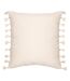 Kalai tufted tassel cushion cover 45cm x 45cm black Furn