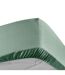 Drap Housse Percaline 160x200cm Tilleul-1