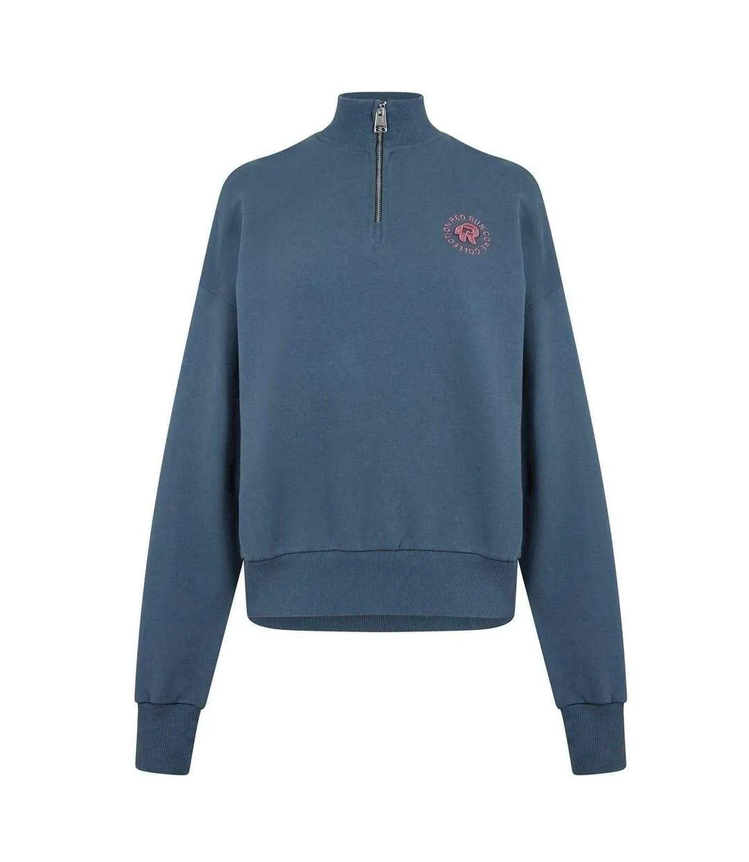 Womens/ladies Cotton Jumper Midnight Red Run-2
