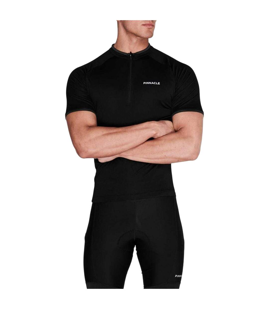 Maillot De Cyclisme Manches Courtes Homme Noir Pinnacle-1