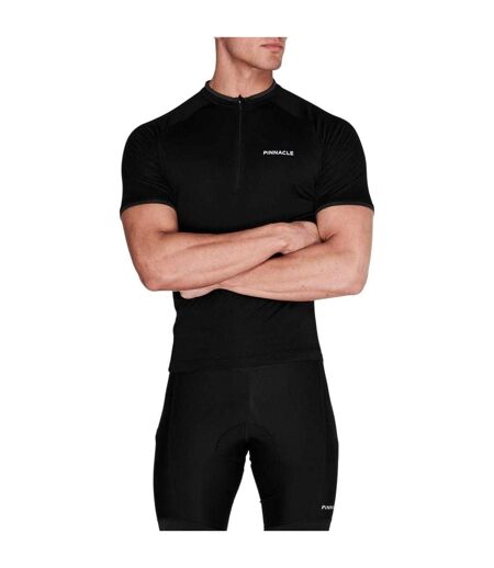 Maillot De Cyclisme Manches Courtes Homme Noir Pinnacle