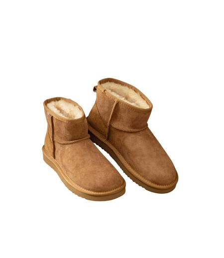 Womens/ladies jade sheepskin boots chestnut Eastern Counties Leather
