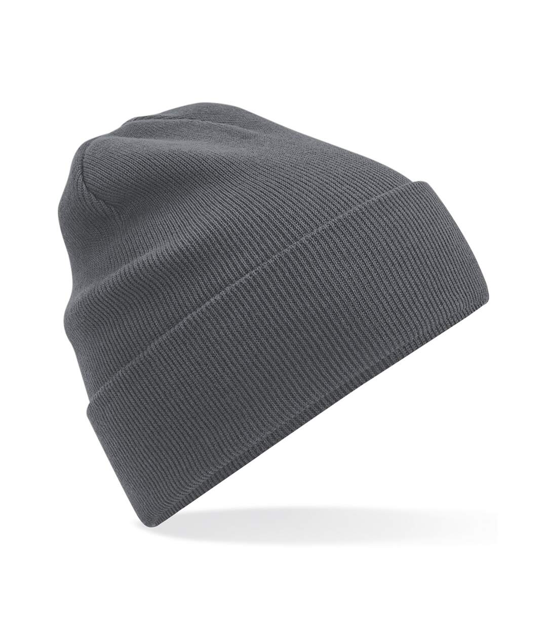 Original cuffed organic cotton beanie graphite grey Beechfield-1