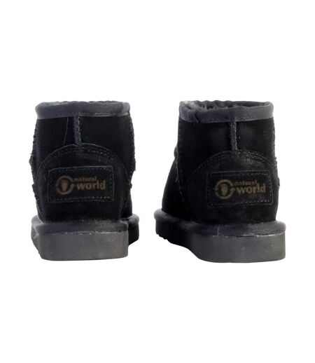 Bottines Chausson Enfant Cuir Natural World Bota Alta Merino