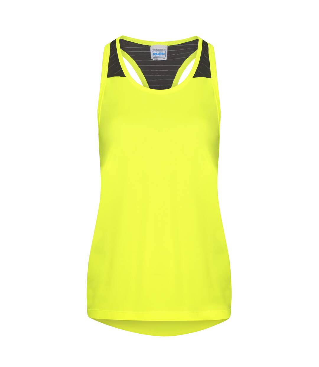 Débardeur de sport just cool femme jaune fluo AWDis