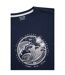 Womens/ladies holly cornwall t-shirt navy Animal-3