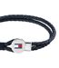 Mens Leather Braided Bracelet One Size Blue Tommy Hilfiger-2
