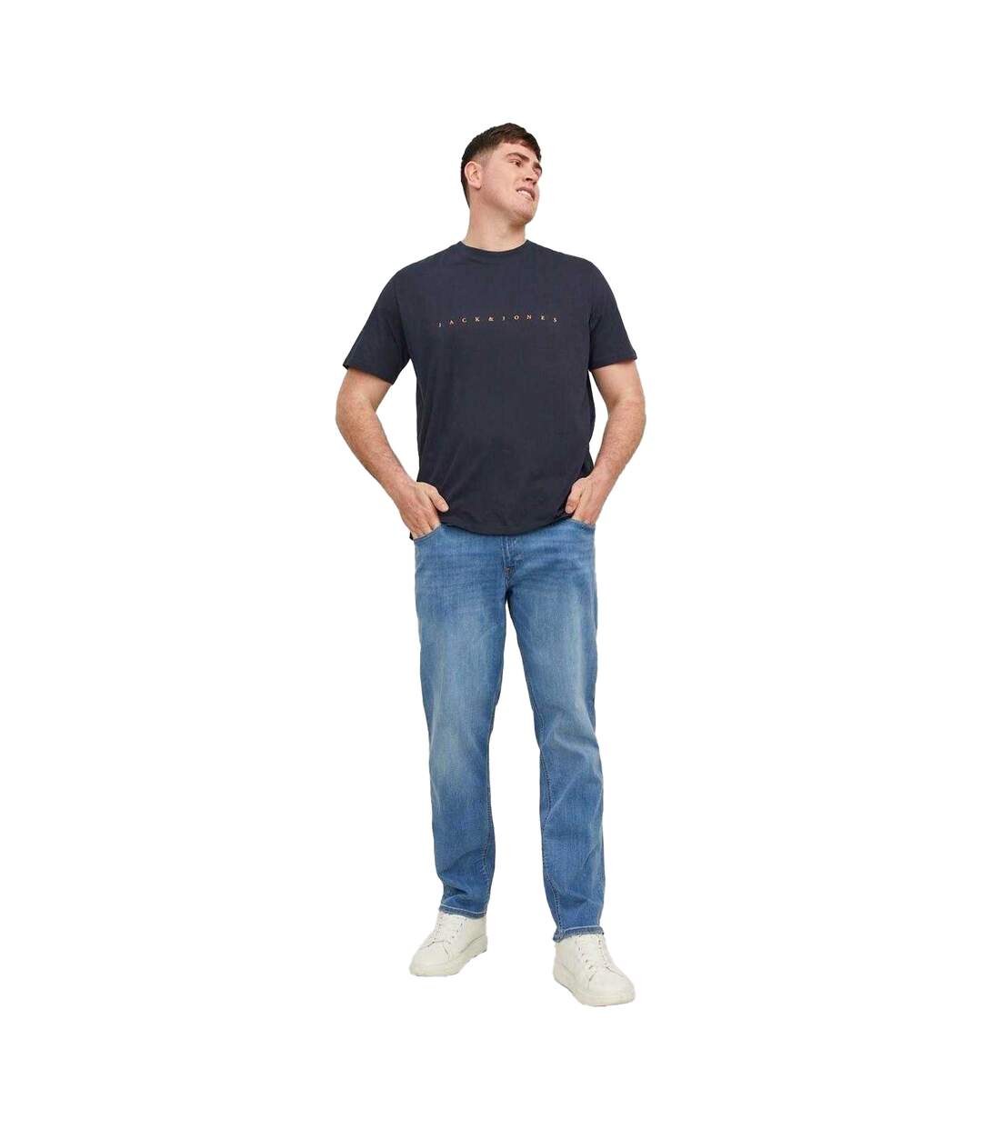 Mens Star Relaxed Fit T-shirt Dark Navy Jack And Jones-4