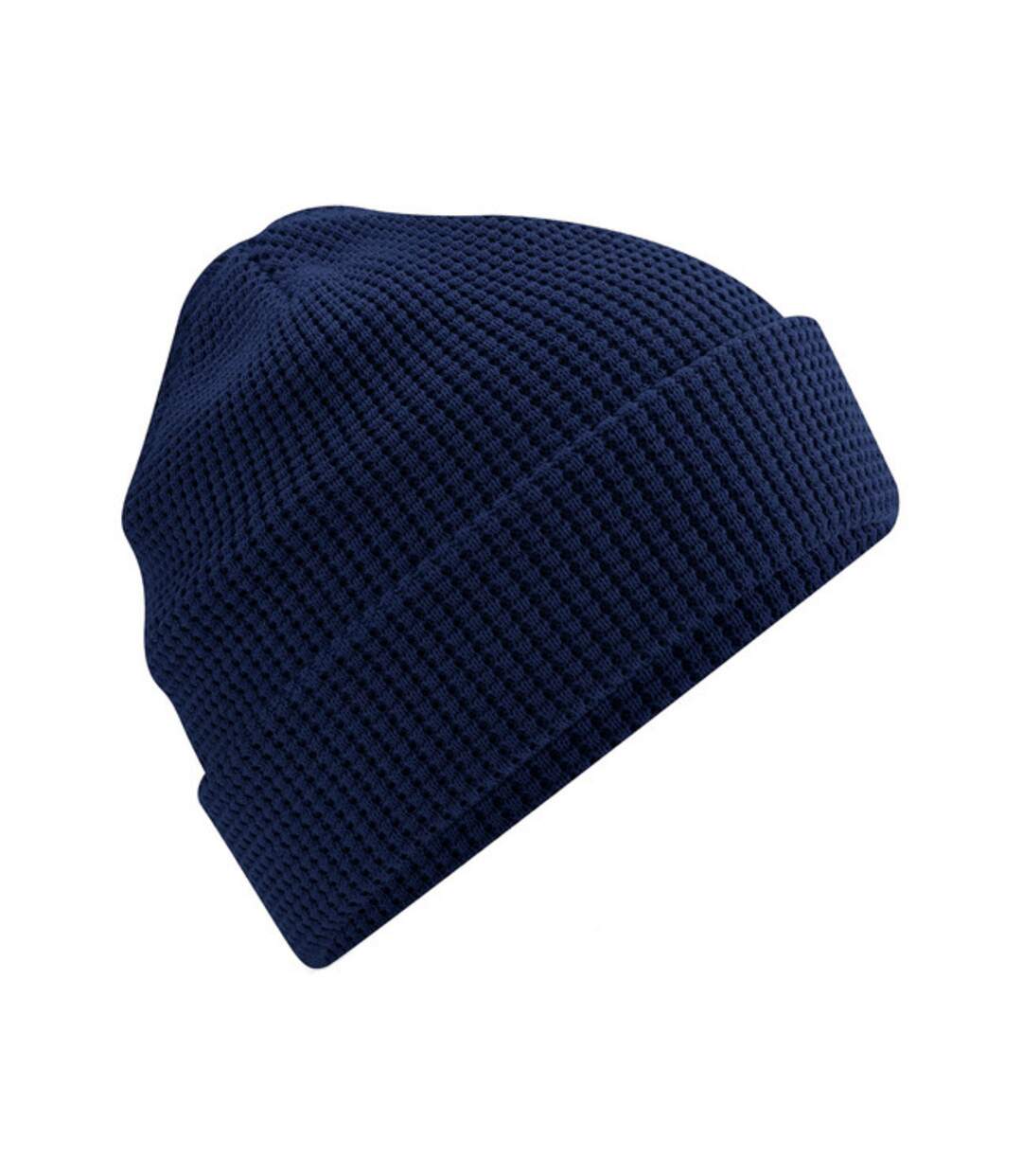 Beechfield Unisex Adult Waffle Organic Cotton Beanie (Oxford Navy) - UTRW8312-1