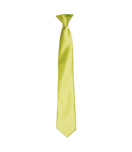 Premier Unisex Adult Satin Tie (Lime) (One Size)