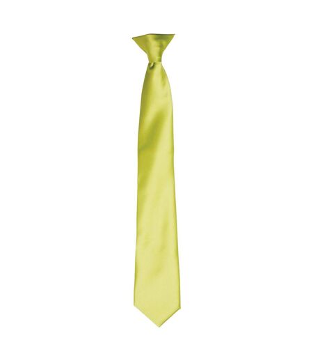 Premier Unisex Adult Satin Tie (Lime) (One Size)