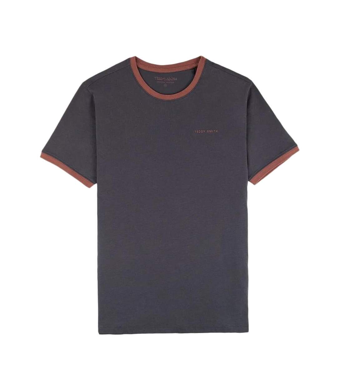 T-shirt gris anthracite homme teddy smith 2r - m-1