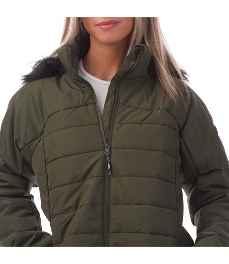 Doudoune Matelassée Translate Femme Vert Kaki Trespass