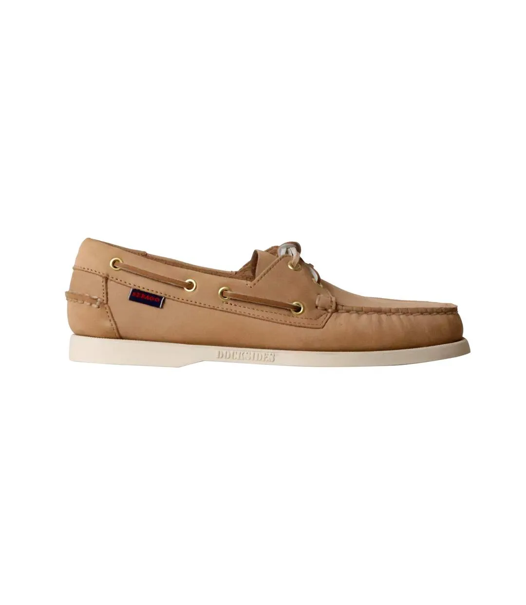 Mocassin Cuir Docksides Sebago Portland Nubuck-2