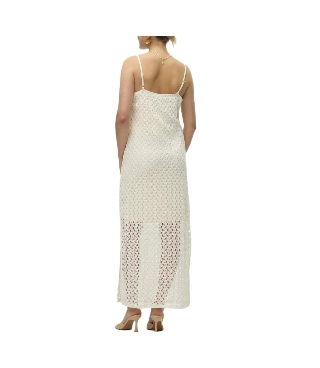 Robe ecru femme vero moda kylie-2