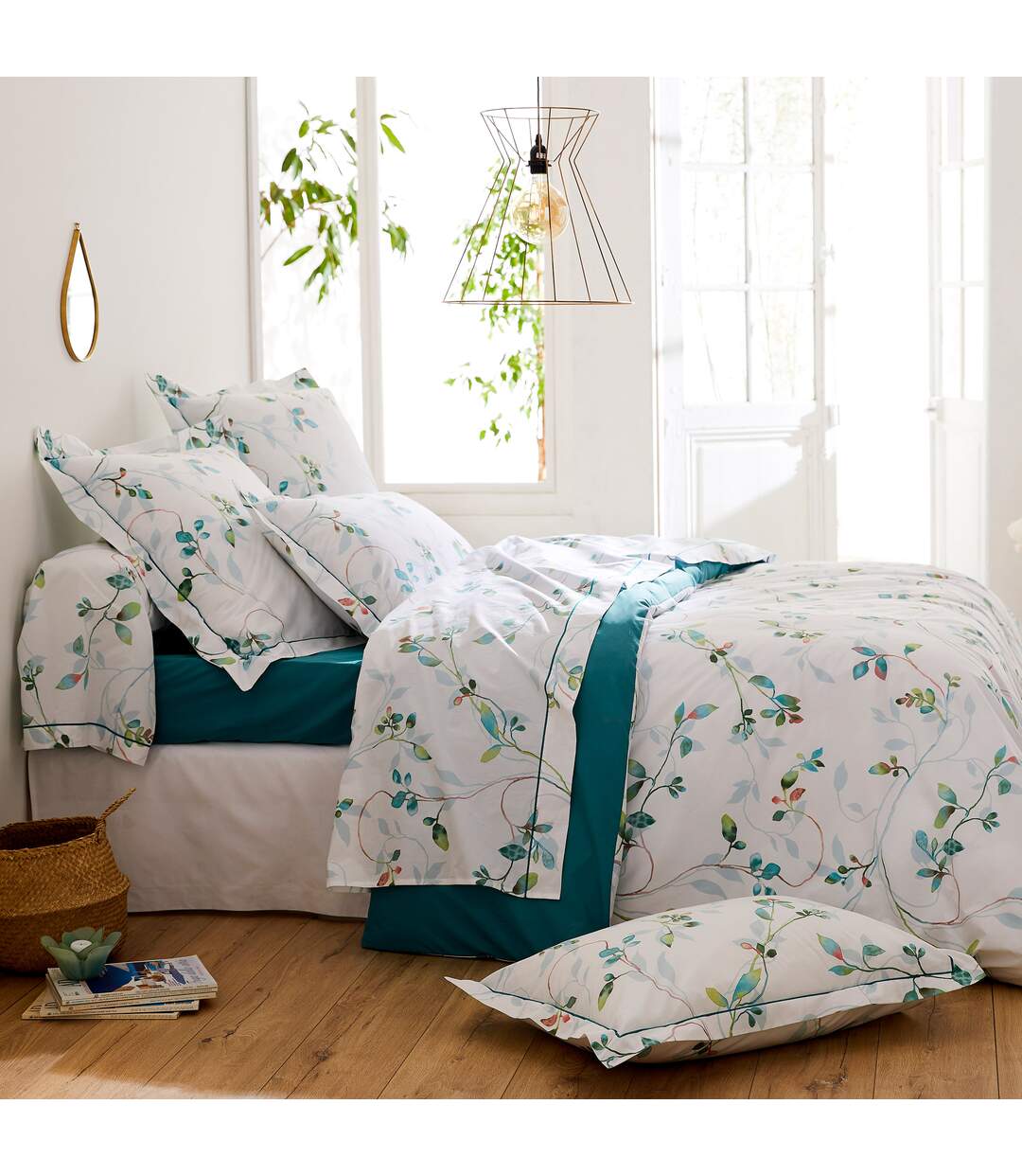 Taie de traversin percale de coton FLANER-2