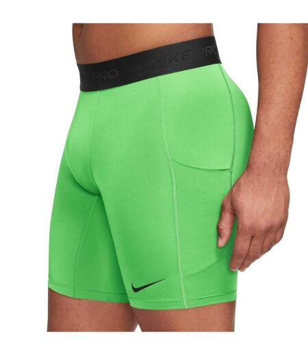 Short De Compression Pro Homme Vert Citron Nike