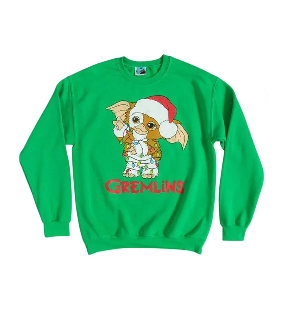 Sweat Motif Gizmo Festive Adulte Vert Gremlins-1