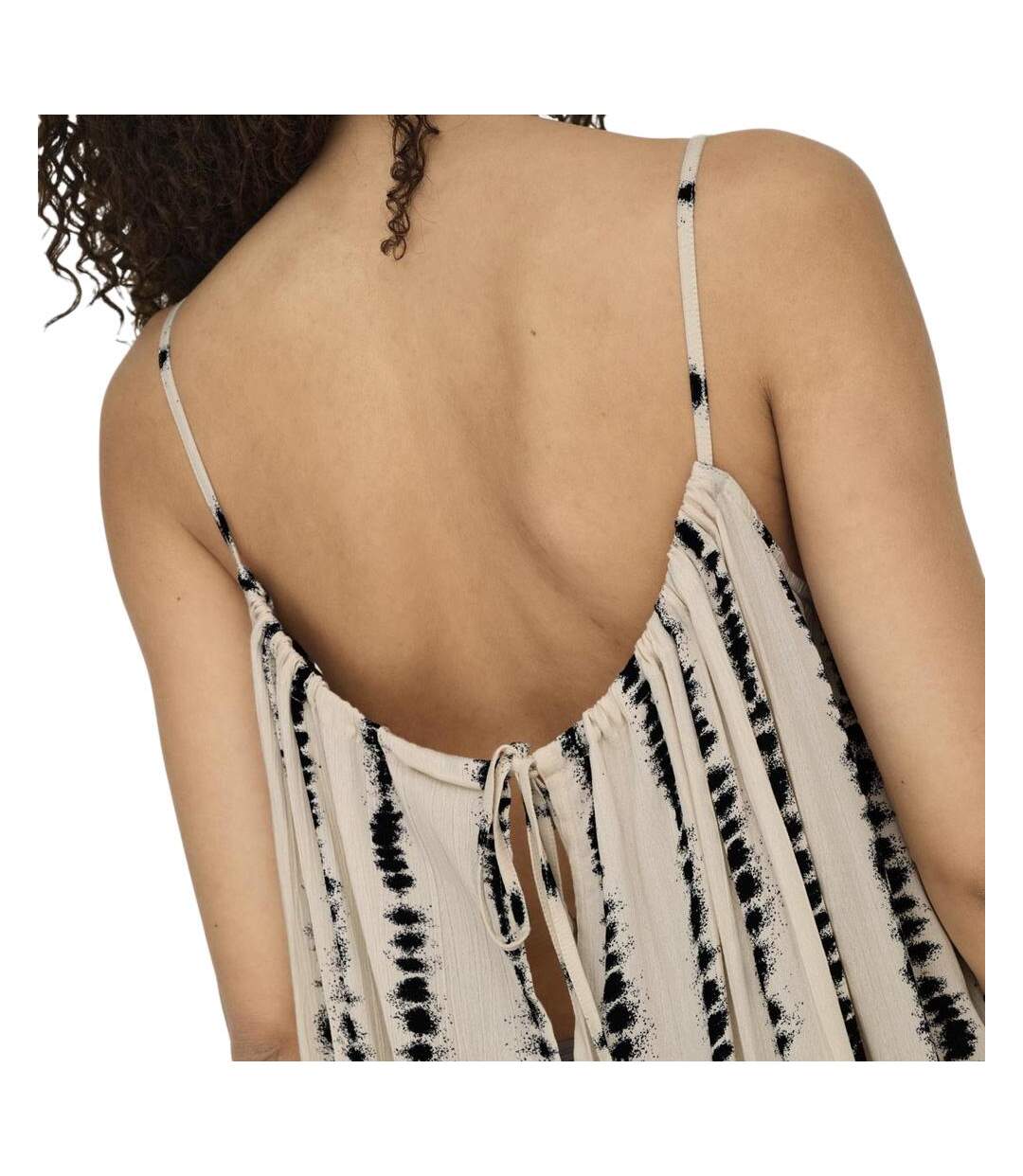 Robe beige/noir femme jdy breeze-3