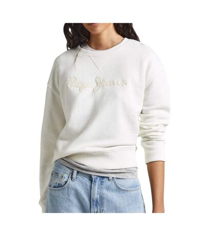 Sweat Blanc Femme Pepe Jeans Nanette - L