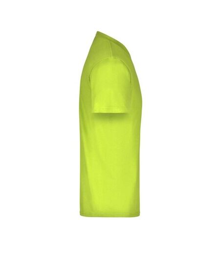T-shirt Medium Adulte Jaune Fluo James And Nicholson