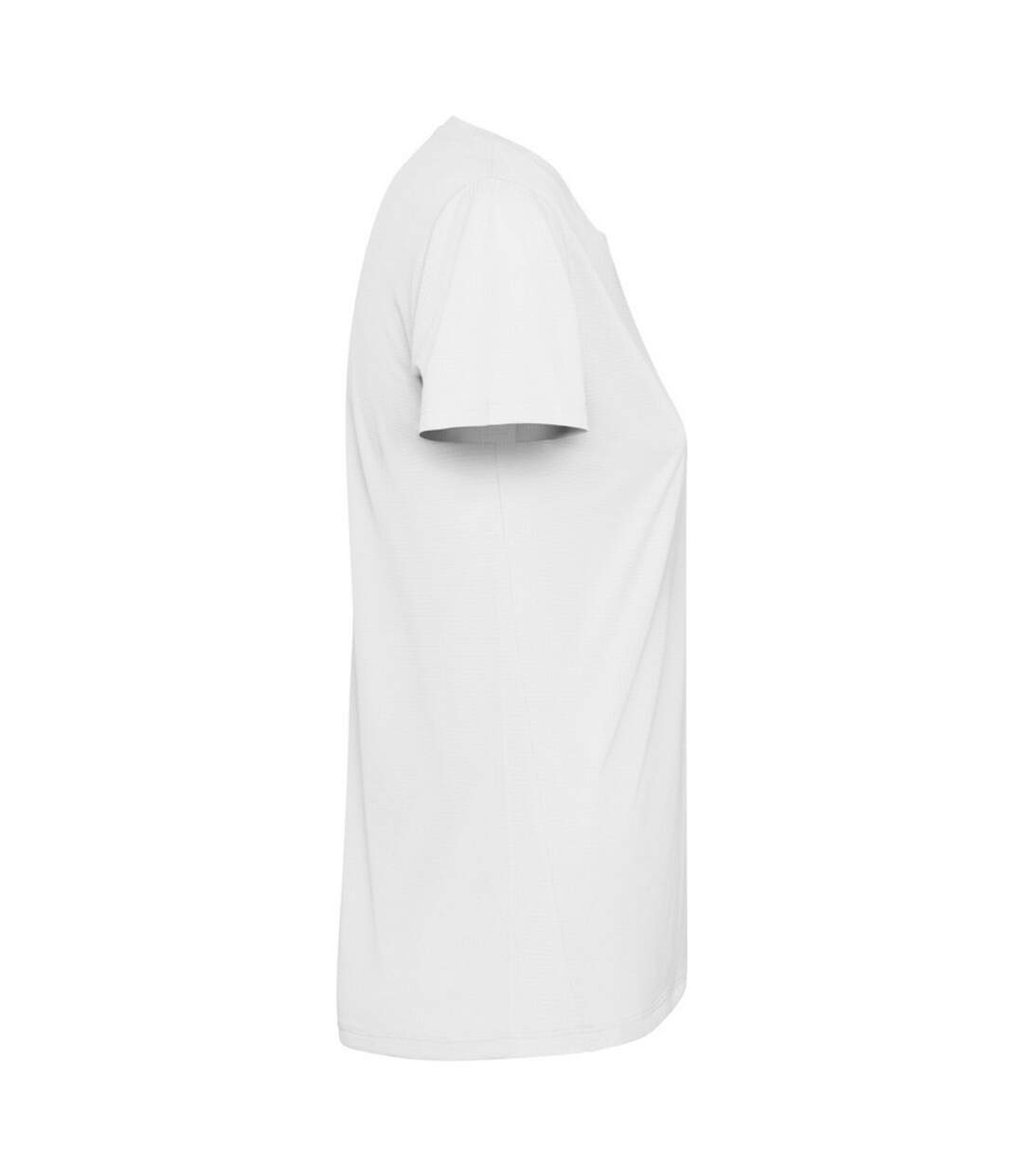 Womens/ladies Estoril Short-sleeved T-shirt White Roly-3