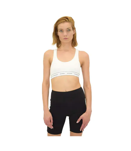 Brassière De Sport Motif/style Uni Femme Blanc Guess