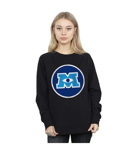 Disney Sweatshirt Monsters University à emblème de monstre - Femmes/Dames (Noir) - UTBI29560