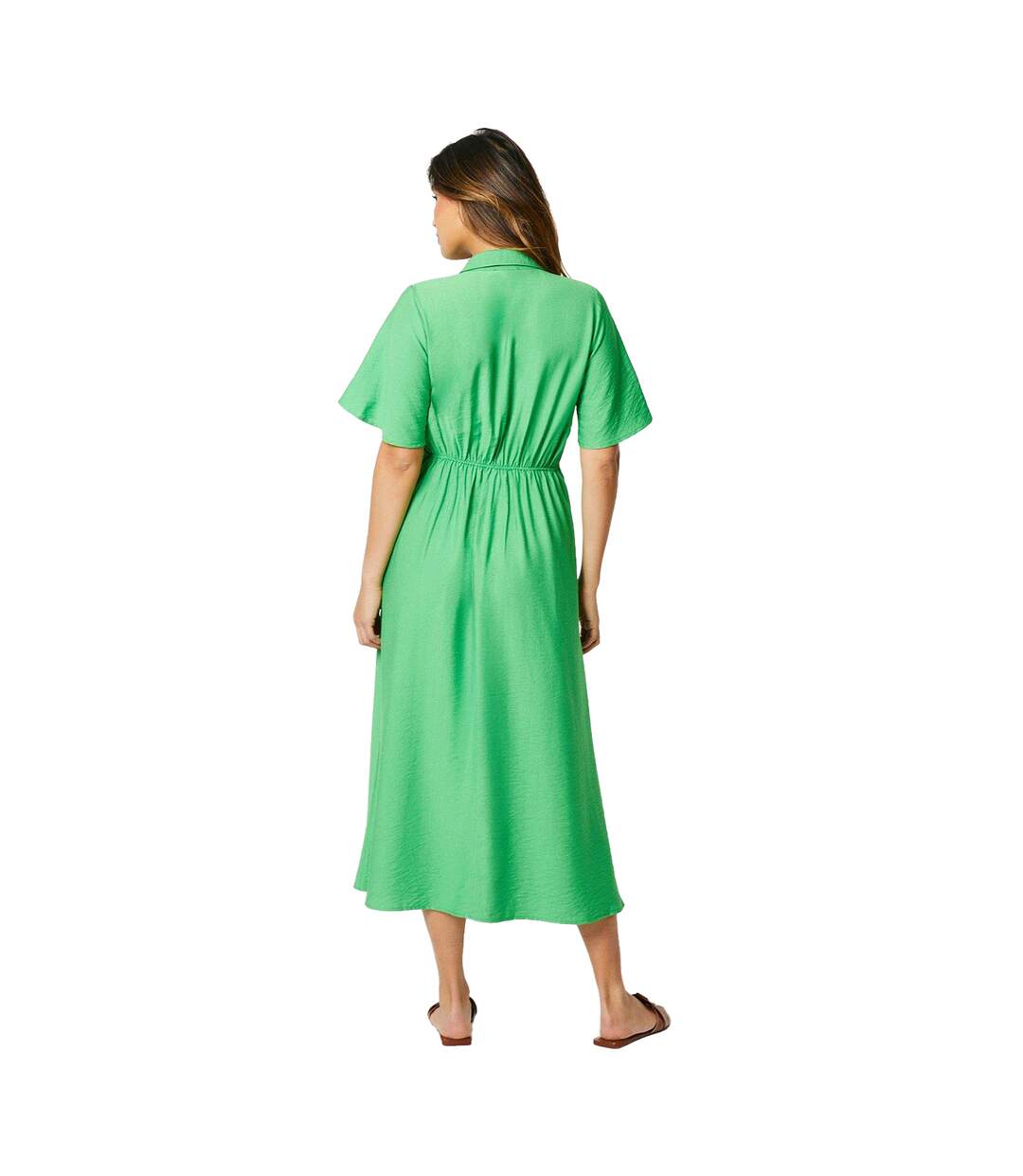 Robe mi-longue femme vert Principles-2