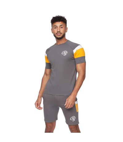 Ensemble t-shirt et short cremland homme gris foncé Crosshatch Crosshatch