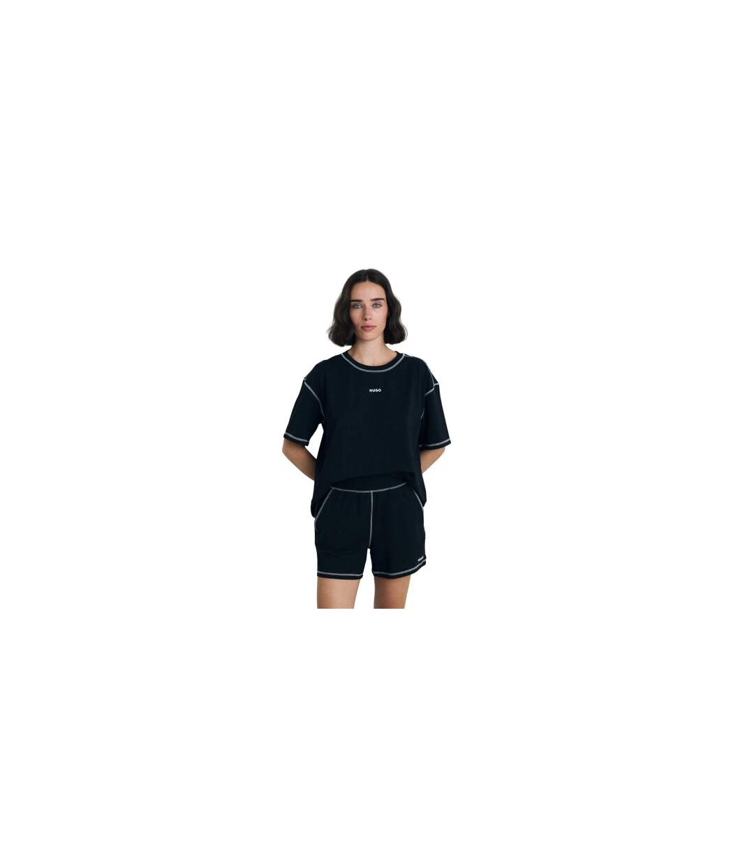 Ensemble De Pyjama Nite Femme Noir Hugo-1