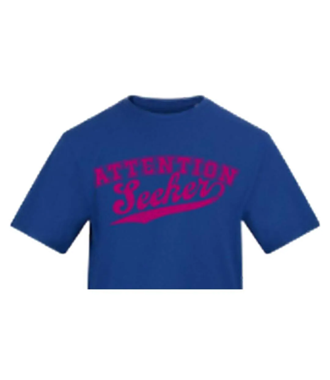 T-shirt Attention Seeker Homme Bleu AWD-4
