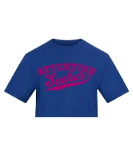 T-shirt Attention Seeker Homme Bleu AWD