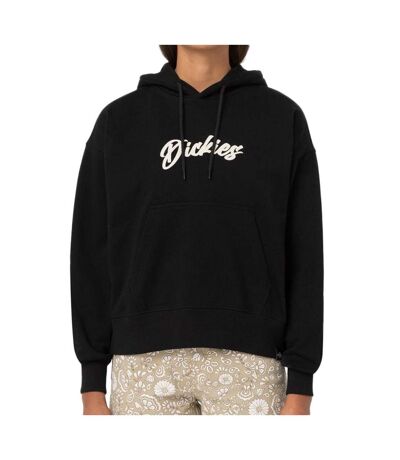 Sweat à Capuche Noir Femme Dickies Mayetta - L