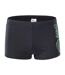 Short De Bain Motif/style Logo Blary Homme Noir Menthe Au Lait Aquawave-1