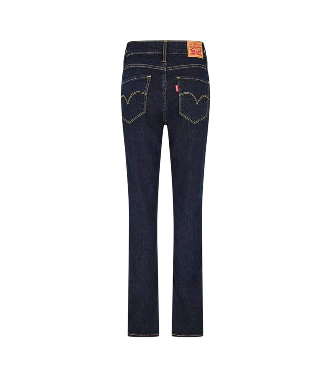 Womens/ladies 721 Denim Skinny Jeans Dark Blue Levis-2
