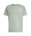 Mens Own The Run T-shirt Silver Green Adidas-2