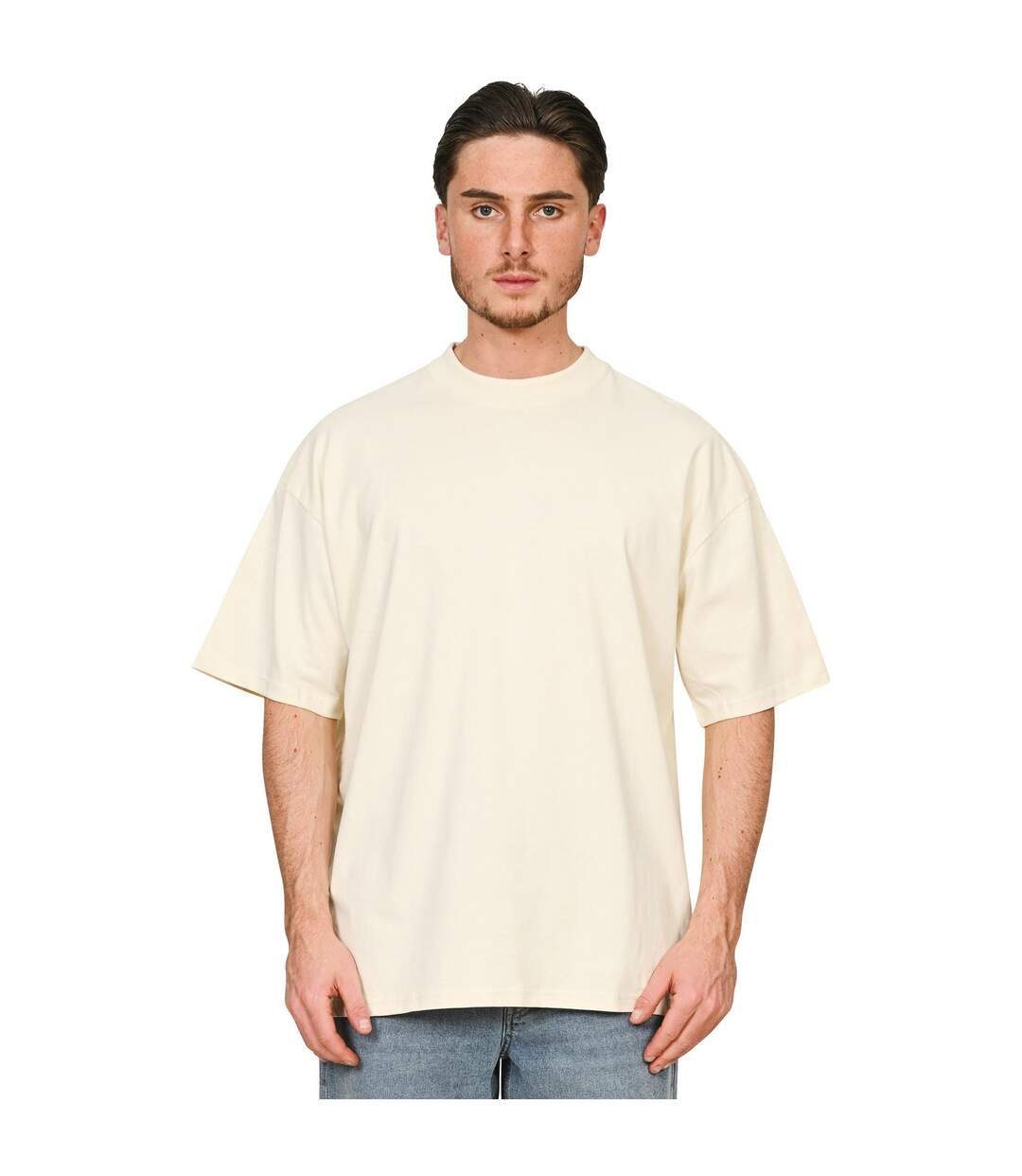 T-shirt Adulte Écru Casual Classics-1