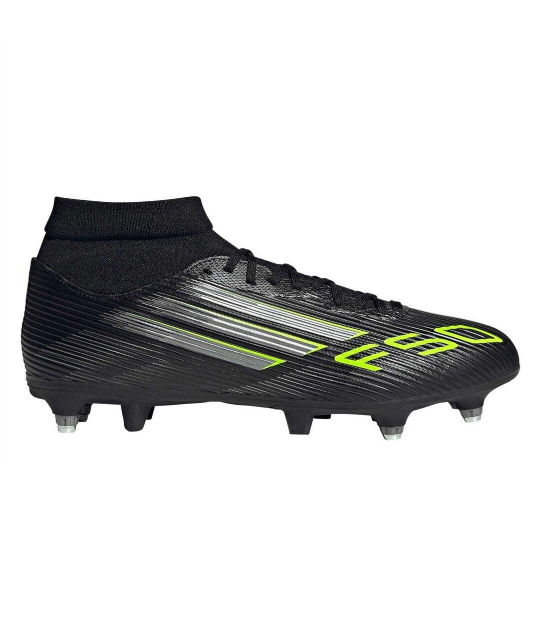 Chaussures De Foot Pour Terrain Souple F50 League Homme Noir Jaune Vif Adidas-1