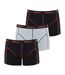 LOT DE 3 BOXERS WILSON NOIR GRIS NOIR