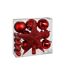 Kit 18 Pièces Déco de Noël Colorama 23cm Rouge-1