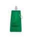 Gates plain foldable 480ml water bottle one size transparent green MidOcean-2